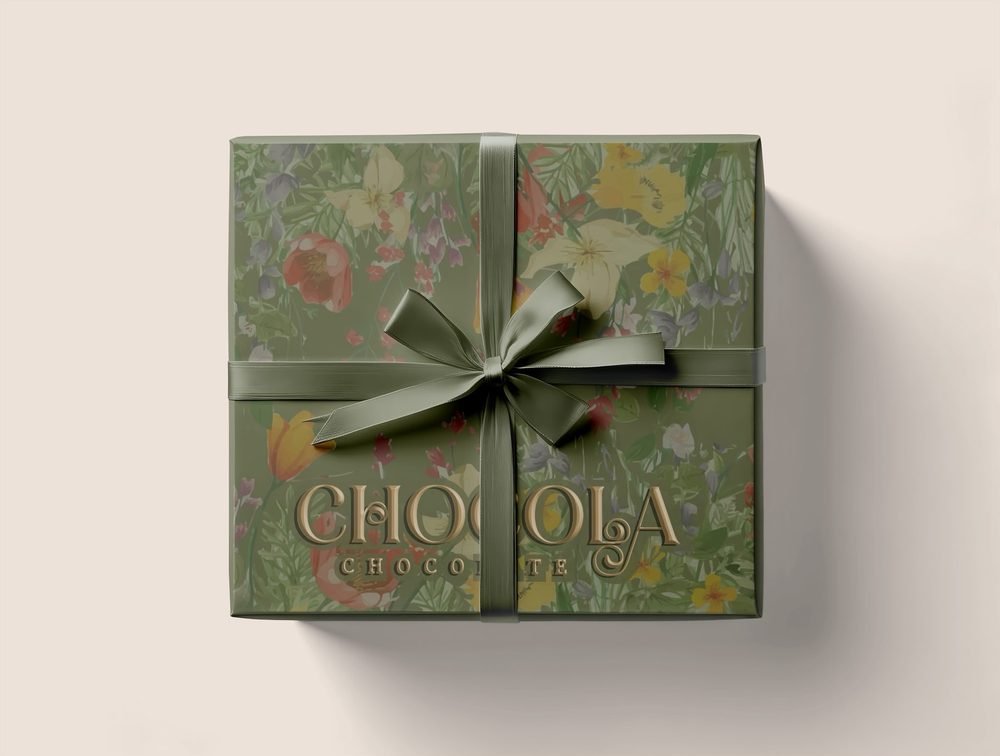 Green gift box